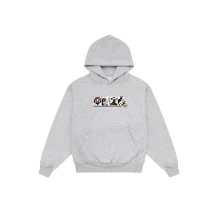 HAPPY MEAL - GREY MARLE PULLOVER HOODIE