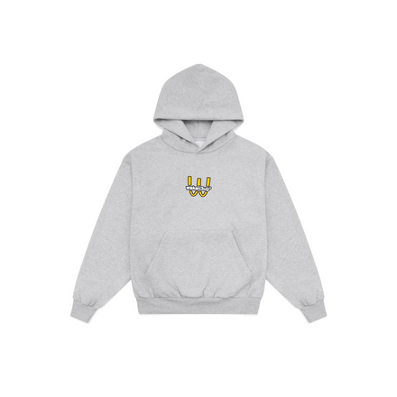 WAKEDONALDS - GREY MARLE PULLOVER HOODIE