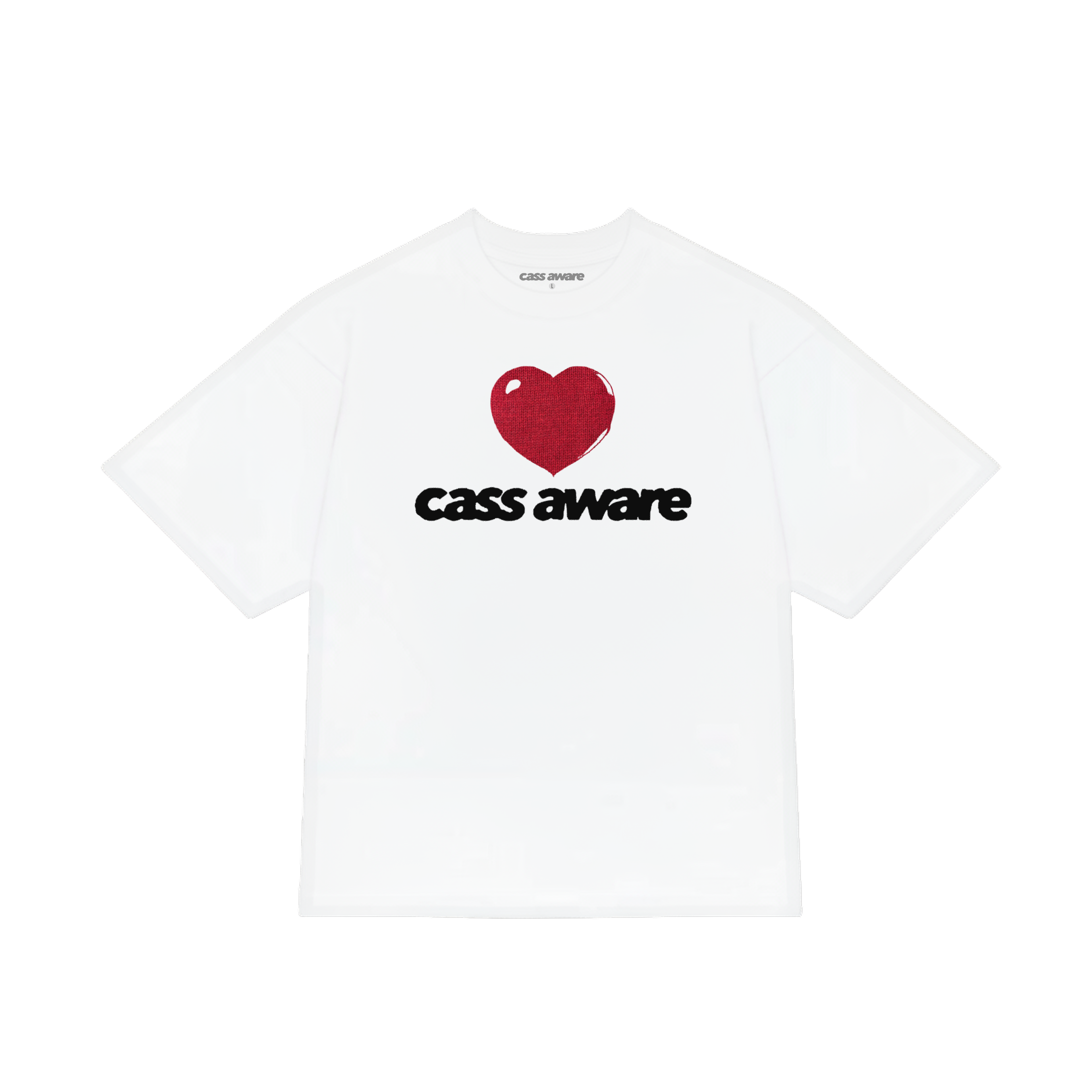CASS AWARE - CARDIGAN HEART TEE