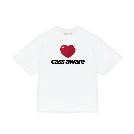 CASS AWARE - CARDIGAN HEART TEE