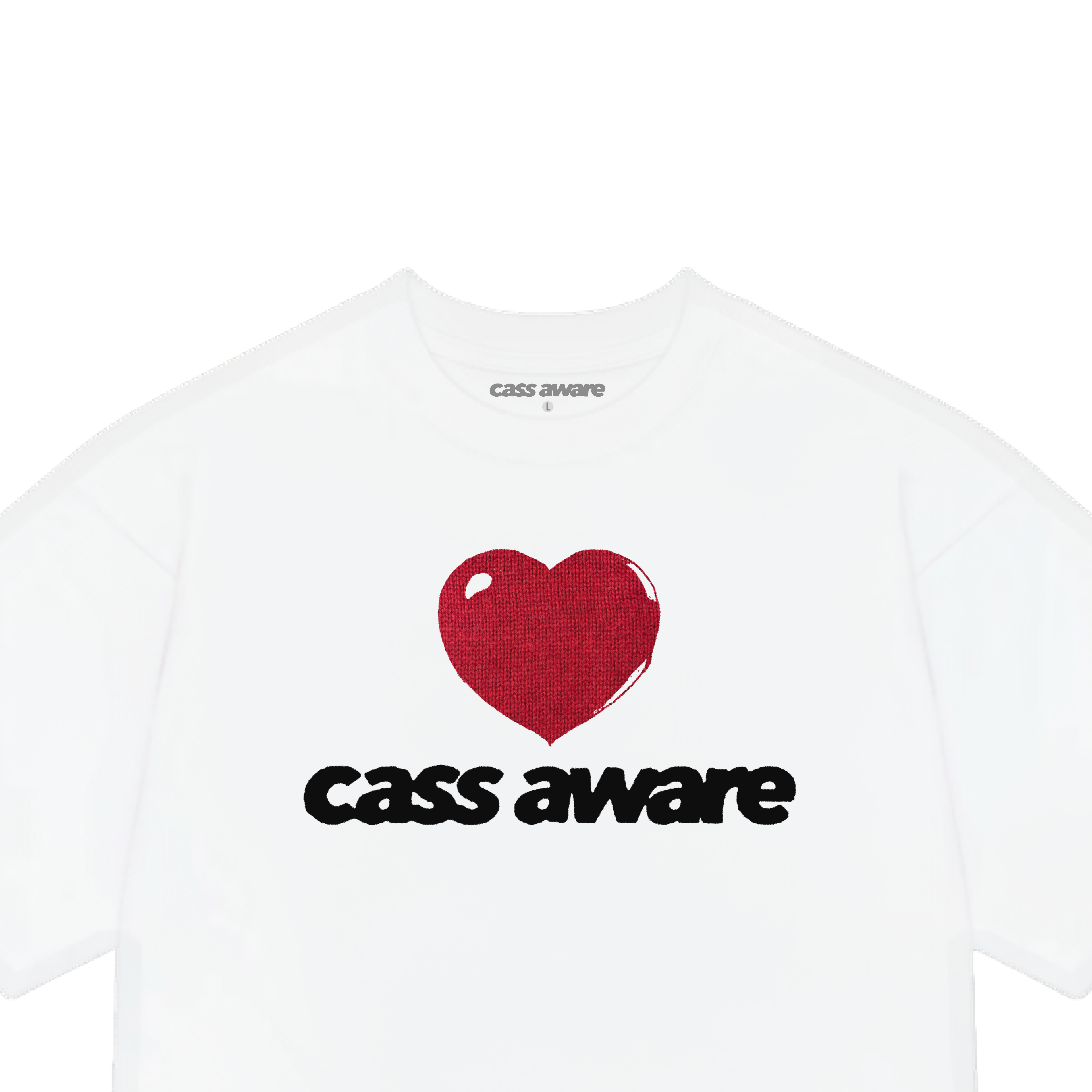 CASS AWARE - CARDIGAN HEART TEE